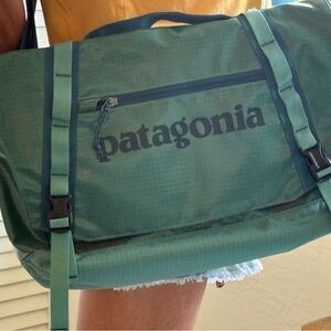 Patagonia Green Duffel Bag with Durable Design
